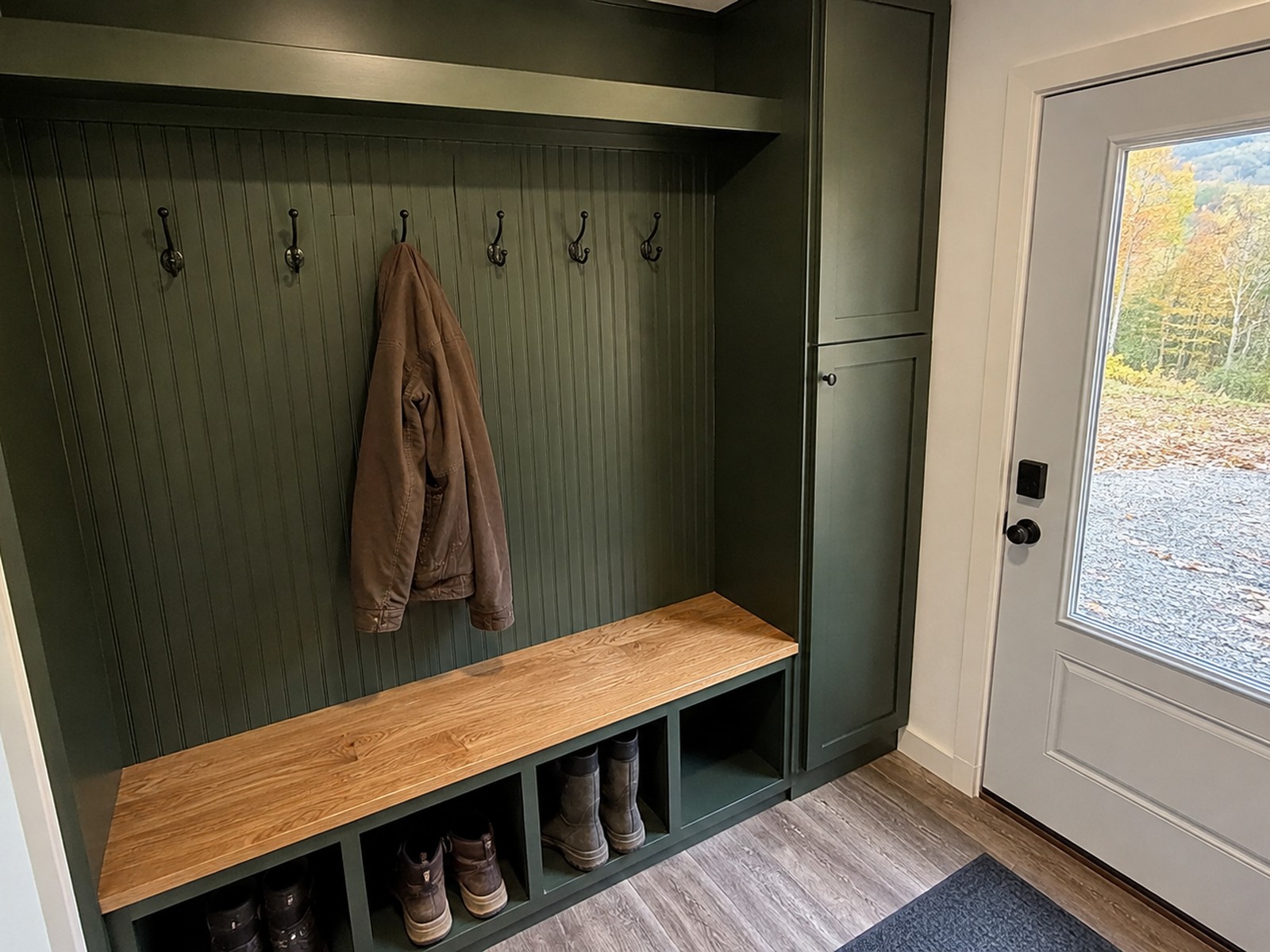 Completed built-in job by Mackwood Construction near Williamson, WV
