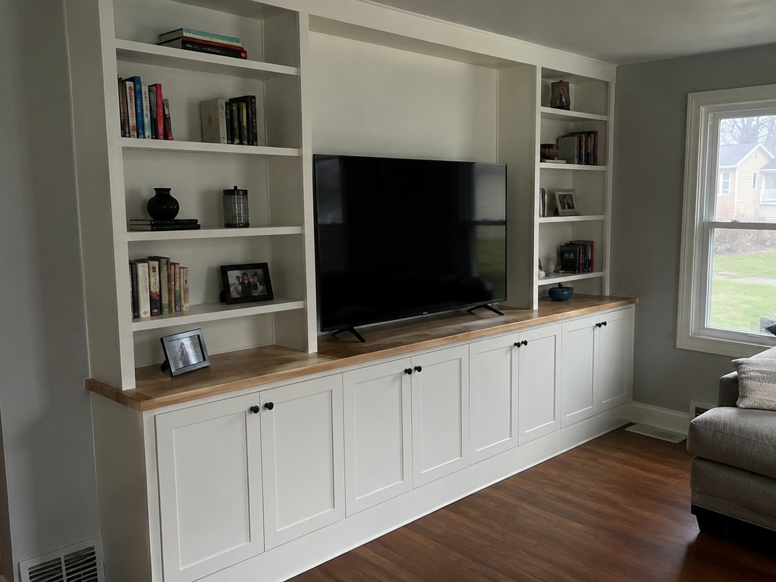 Completed built-in job by Mackwood Construction near Williamson, WV