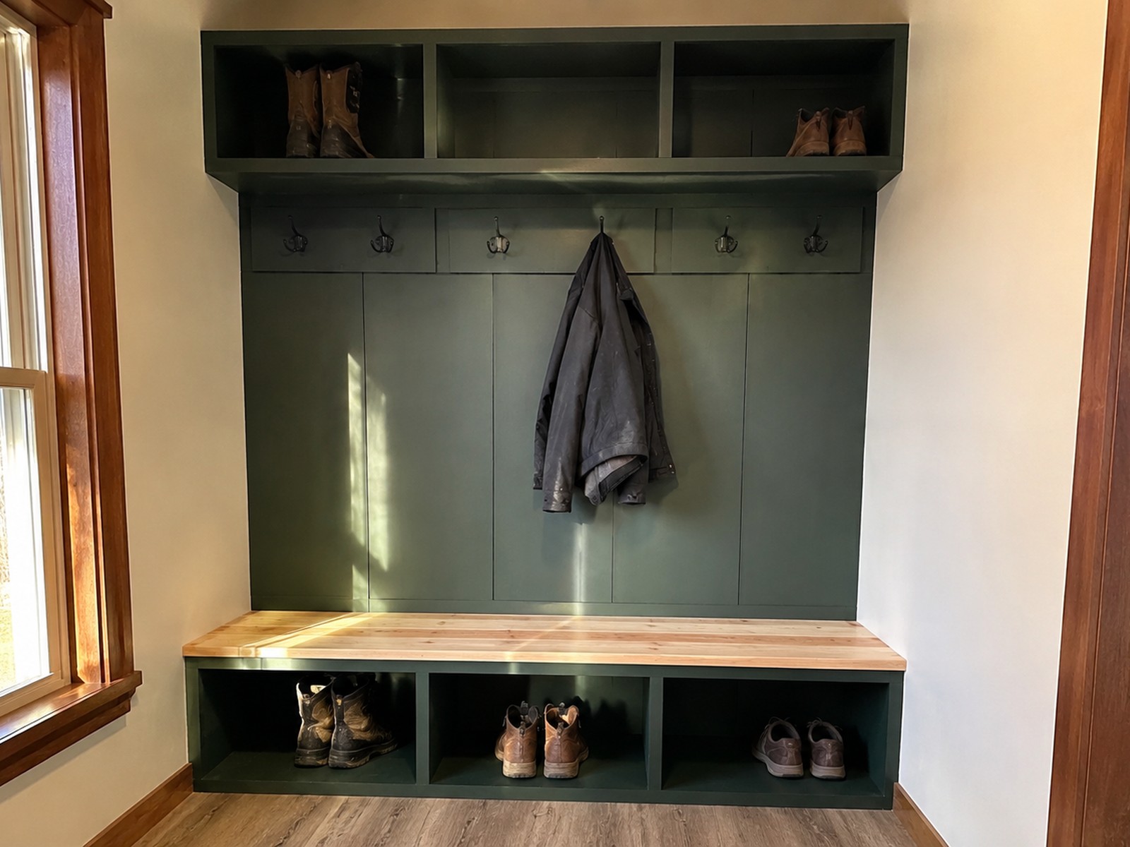 Completed custom carpentry job by Mackwood Construction near Williamson, WV