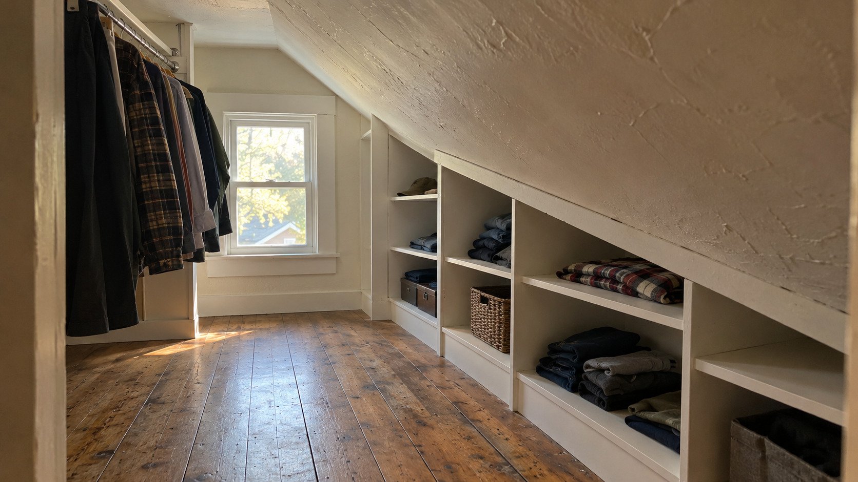 Example of a finished closet & shelving project