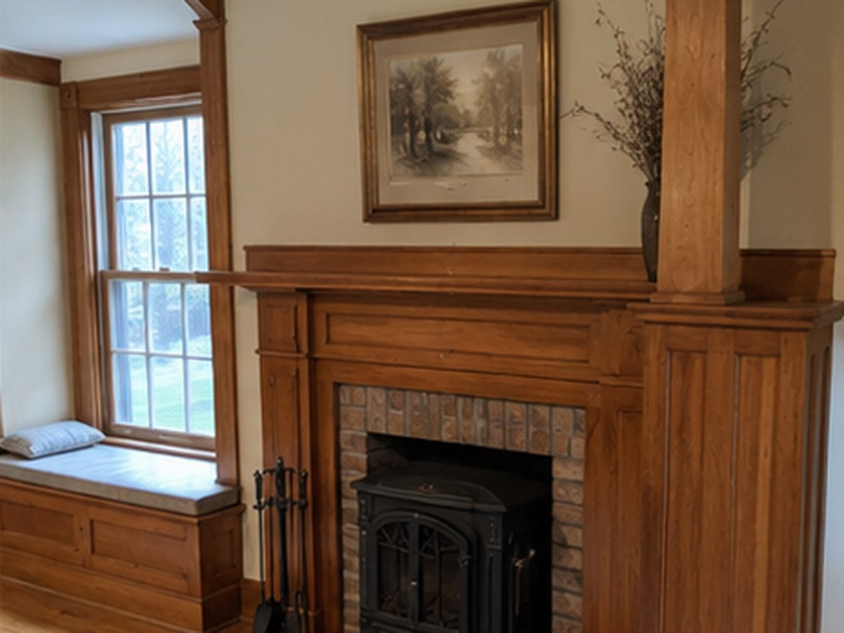 Mantels, columns, window seats, and other one-off pieces
