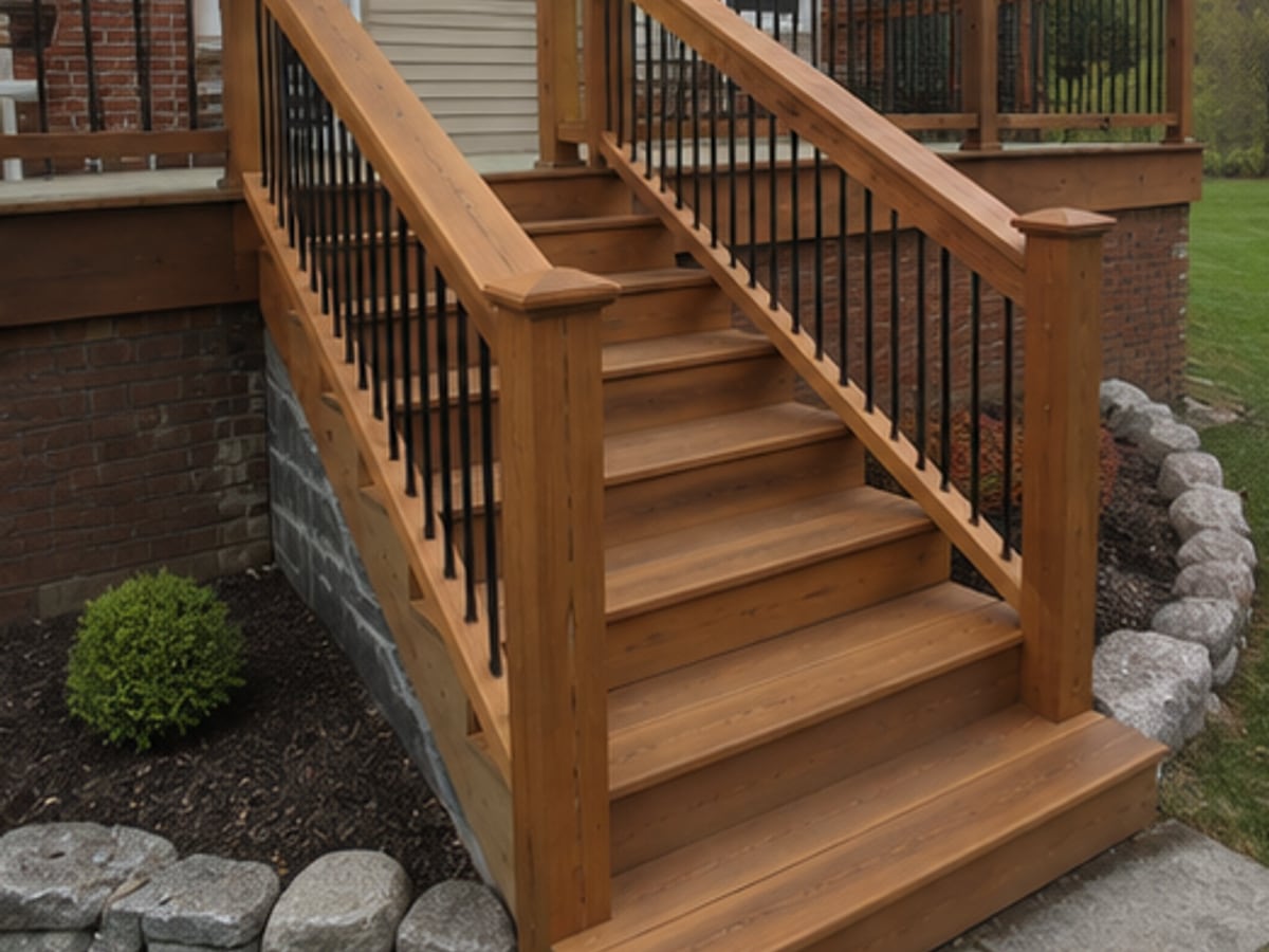 Steps, stairs, and handrails
