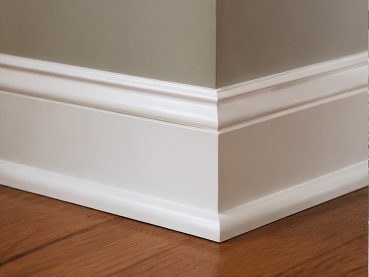 Baseboard, shoe, and quarter round