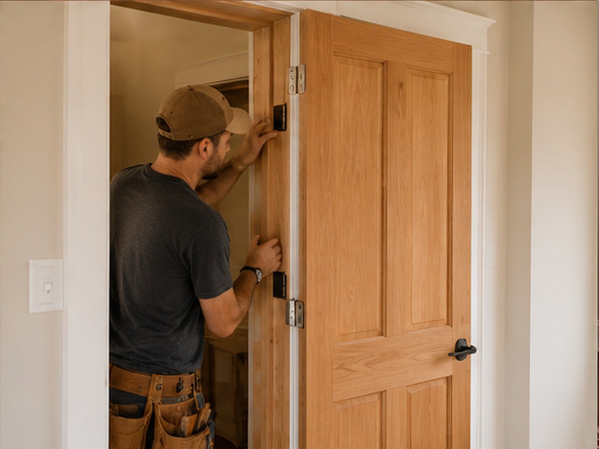 Hanging doors and fitting hardware