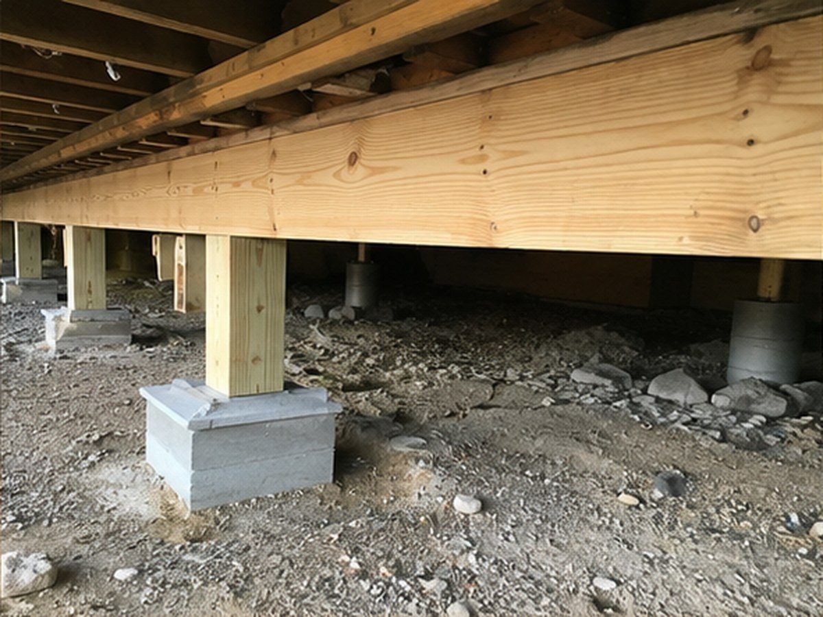 Beam and girder replacement on new posts