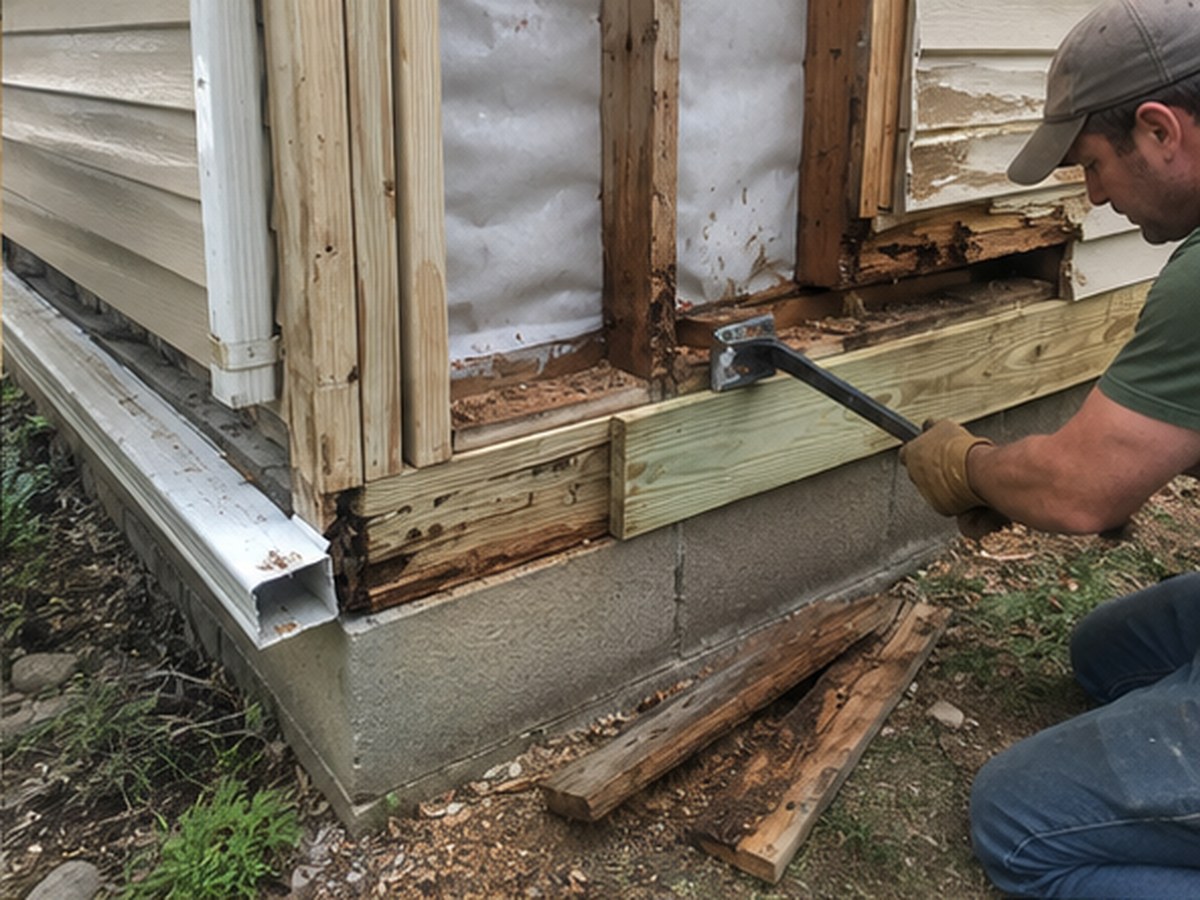 Sill plate and rim joist repair