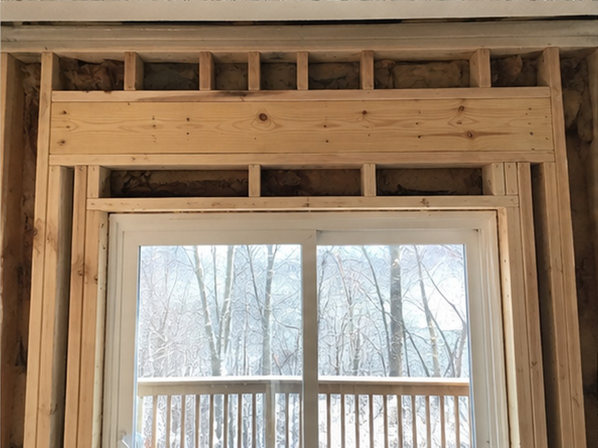Header repair over doors and windows