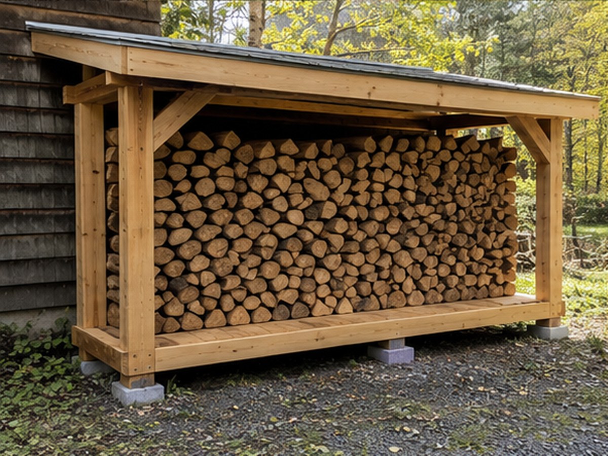 Firewood stores and outdoor storage