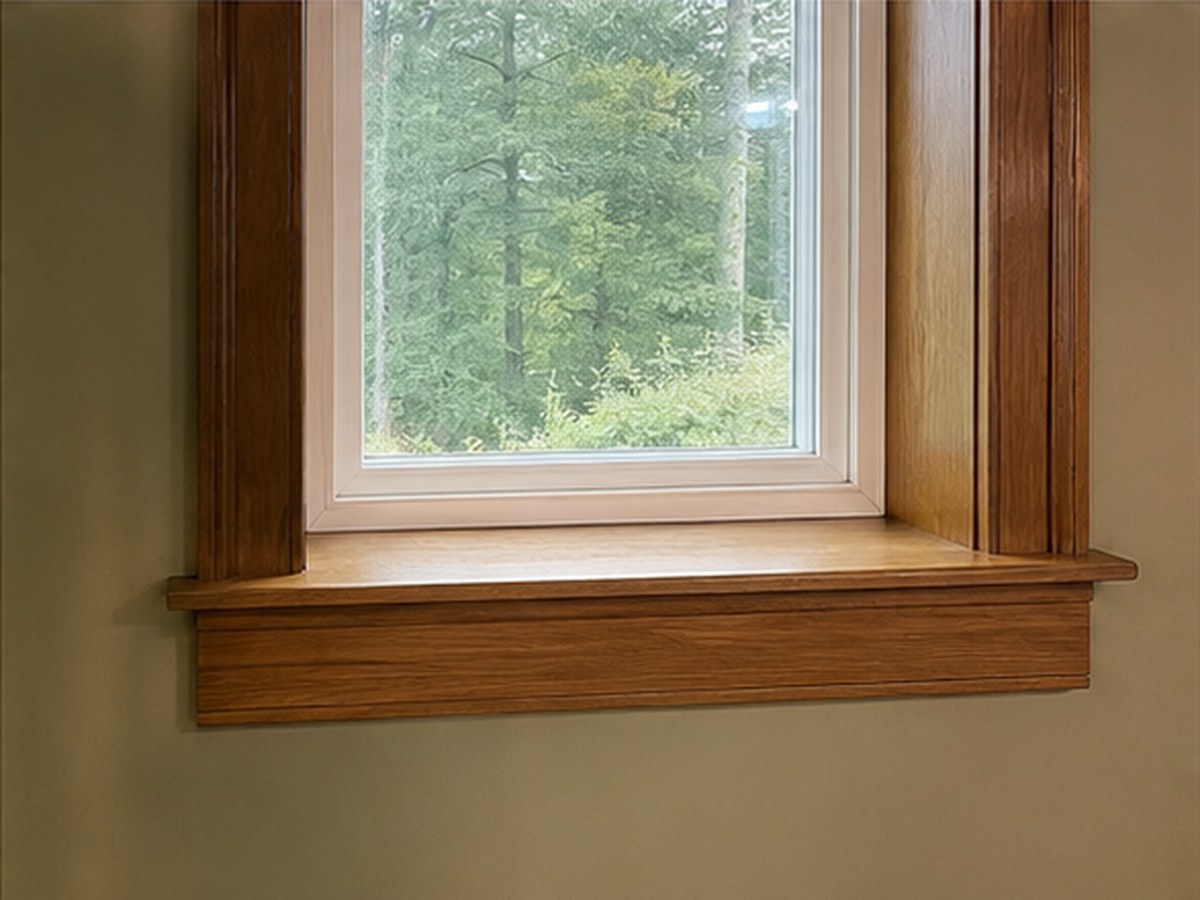 Window stools, aprons, and jamb extensions