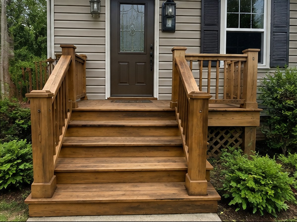 Open porches, landings, and entry steps