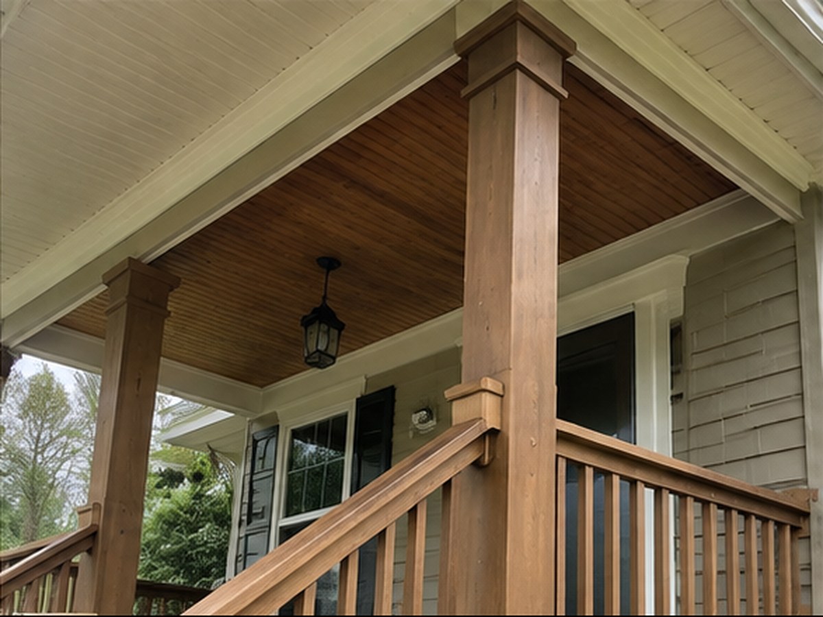 Columns, railings, ceilings, and trim