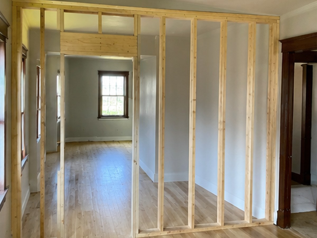 Removing and framing walls and partitions