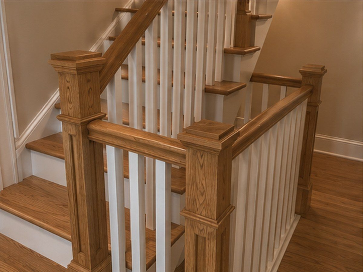 Newel posts, balusters, and handrails